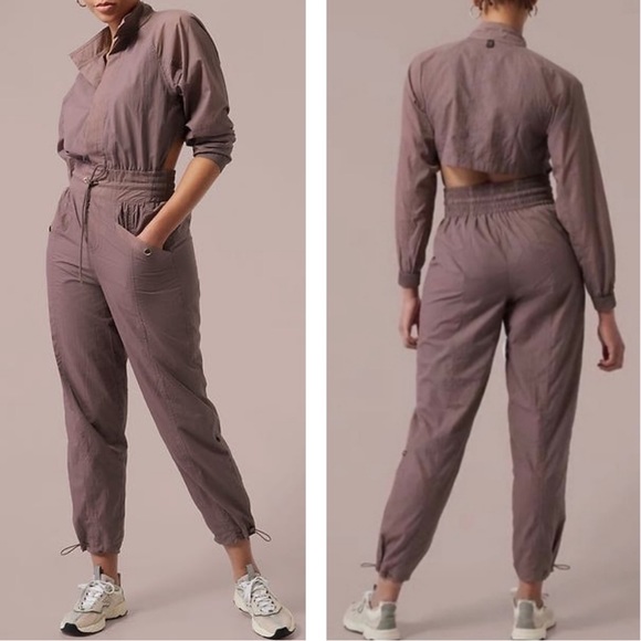 Athleta Pants - Alicia Keys X Athleta NEW Smokey Purple Utility Windbreaker Style Jumpsuit Sz 2
